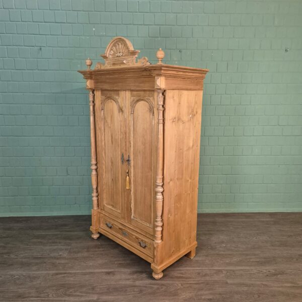 Wardrobe Gründerzeit 1880 Pine - Image 4