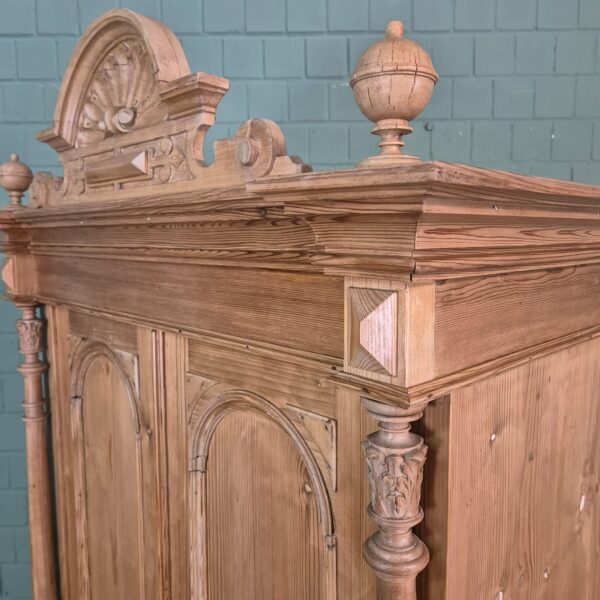 Wardrobe Gründerzeit 1880 Pine - Image 10