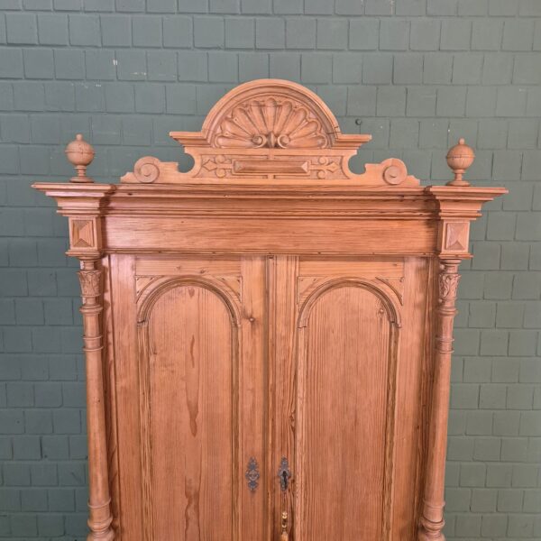 Wardrobe Gründerzeit 1880 Pine - Image 9