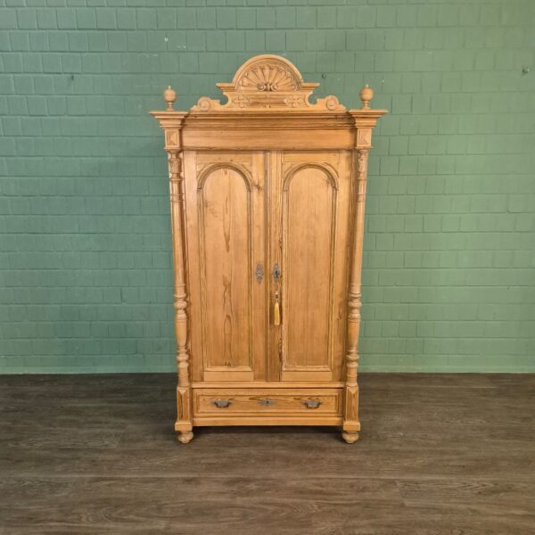 Wardrobe Gründerzeit 1880 Pine - Image 3