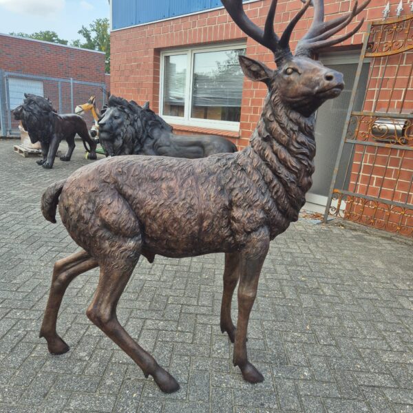 Statue Deer Bronze 2,30 m - Image 5