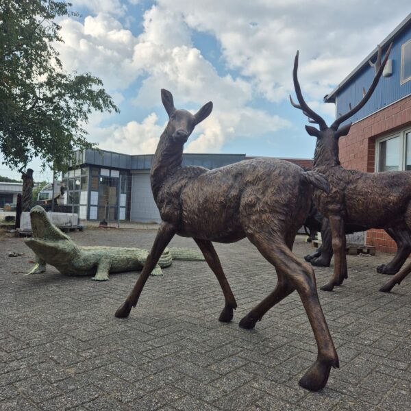 Statue Deer Bronze 1,44 m - Image 3