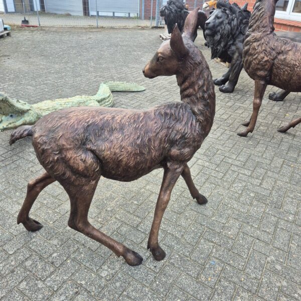 Statue Deer Bronze 1,44 m - Image 7
