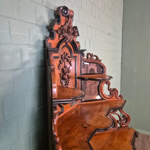 Corner Cabinet Gründerzeit 1880 Walnut - Image 18