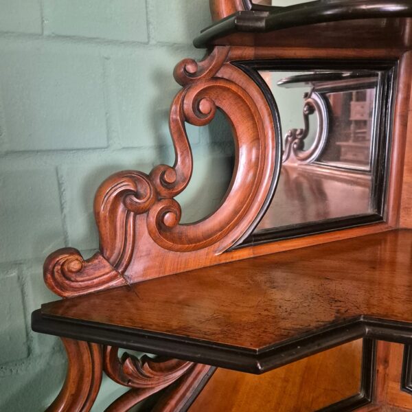 Corner Cabinet Gründerzeit 1880 Walnut - Image 17