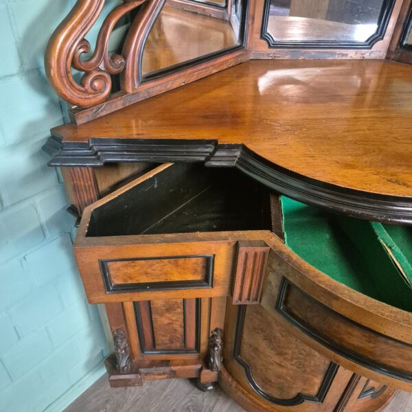 Corner Cabinet Gründerzeit 1880 Walnut - Image 22