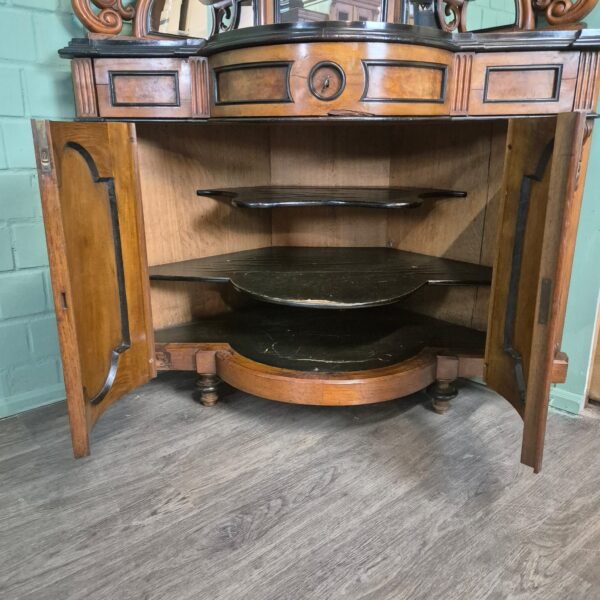 Corner Cabinet Gründerzeit 1880 Walnut - Image 25