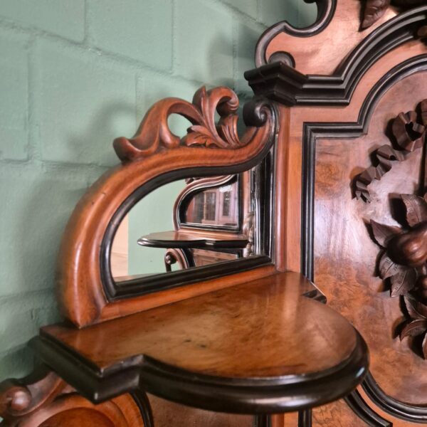 Corner Cabinet Gründerzeit 1880 Walnut - Image 16