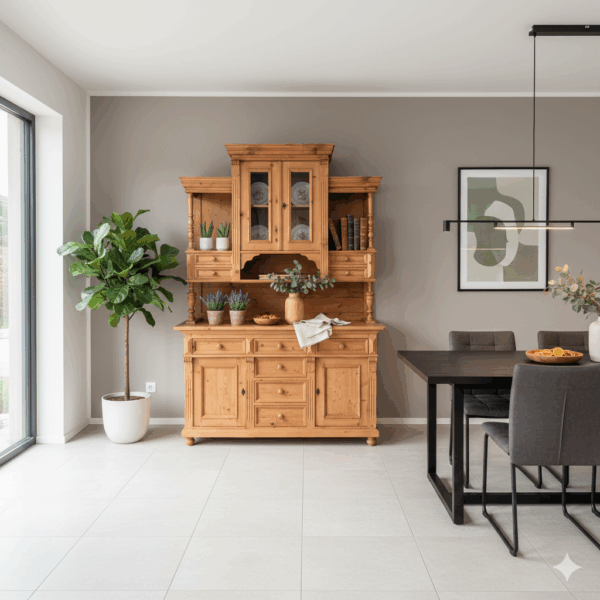 Kitchen Cabinet 1,55 m Pine - Image 2