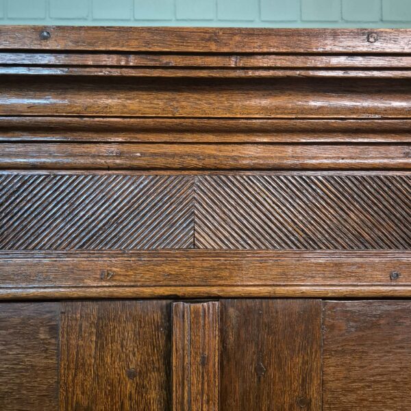 Wardrobe Biedermeier 1830 Oak - Image 12