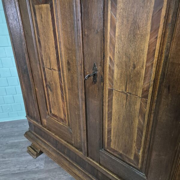 Wardrobe Biedermeier 1830 Oak - Image 8