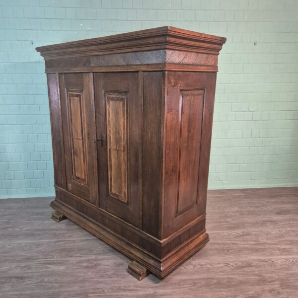 Wardrobe Biedermeier 1830 Oak - Image 4