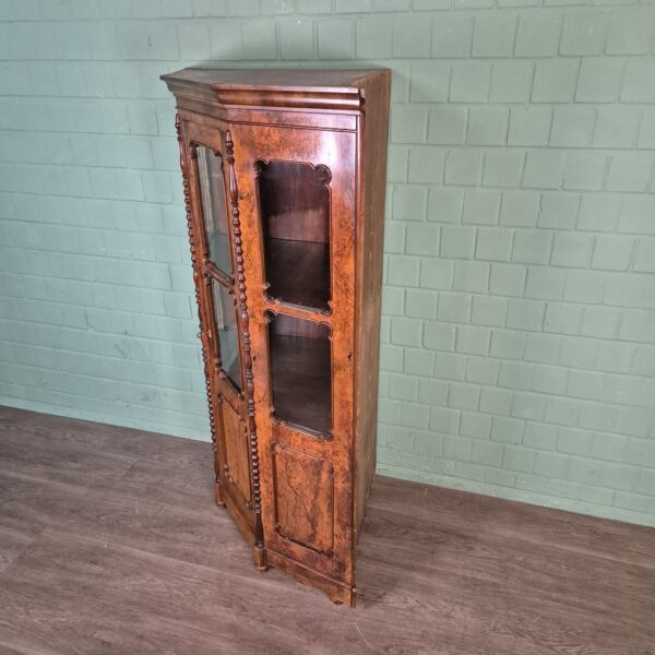Corner Cabinet Biedermeier 1850 Walnut - Image 7