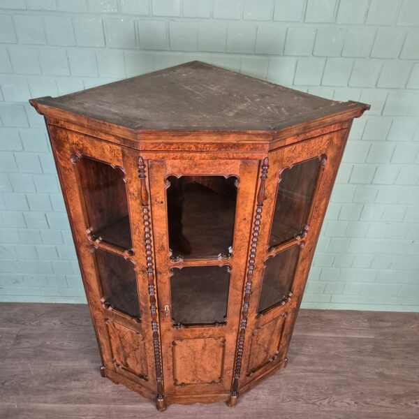 Corner Cabinet Biedermeier 1850 Walnut - Image 5