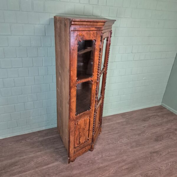 Corner Cabinet Biedermeier 1850 Walnut - Image 3