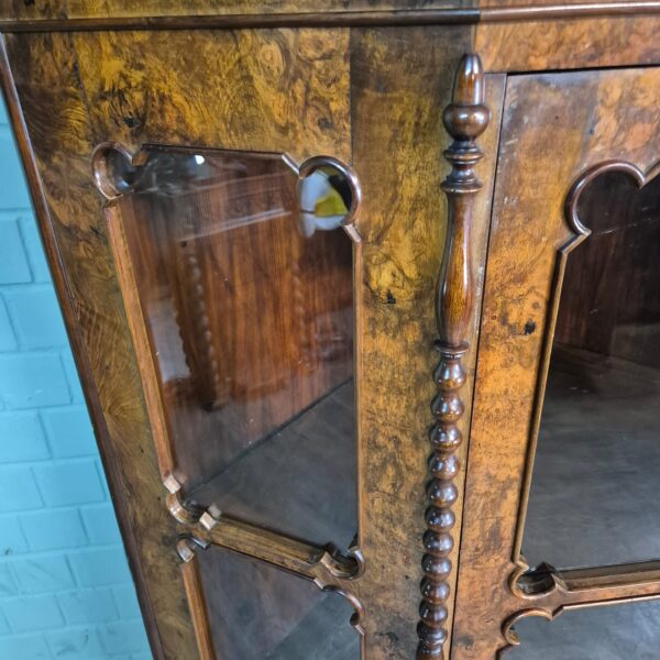 Corner Cabinet Biedermeier 1850 Walnut - Image 12