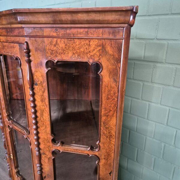 Corner Cabinet Biedermeier 1850 Walnut - Image 8