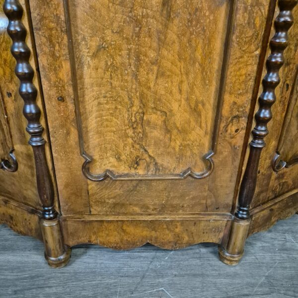 Corner Cabinet Biedermeier 1850 Walnut - Image 11