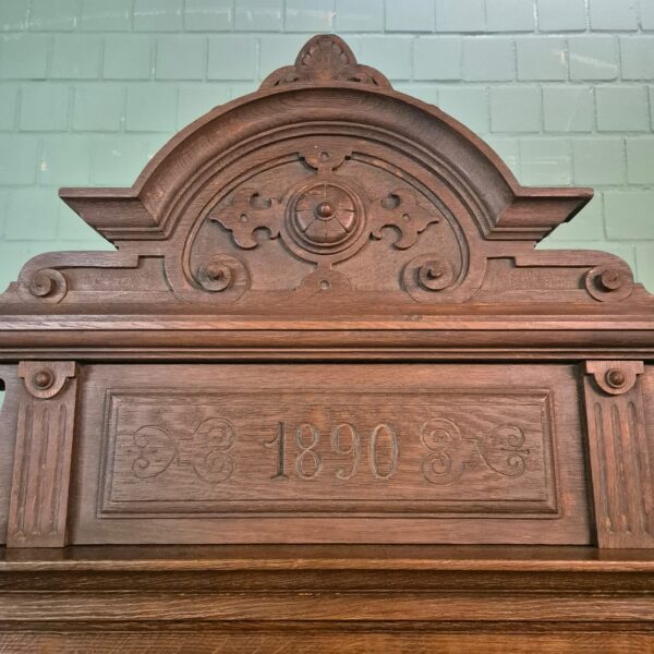 Wardrobe Gründerzeit 1890 Oak - Image 11