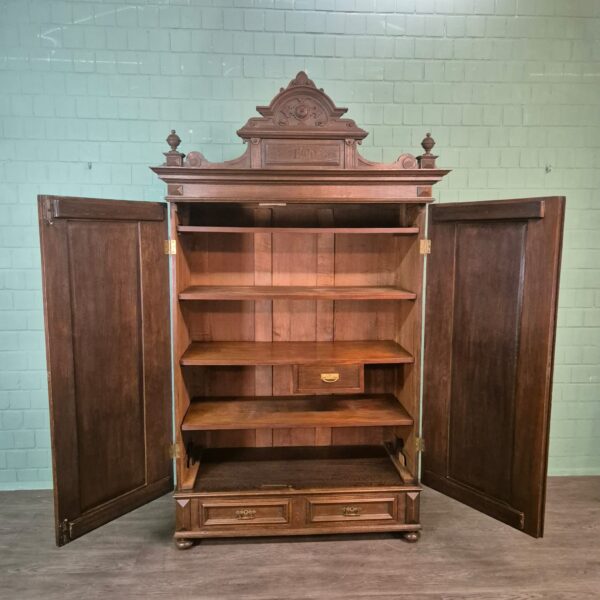 Wardrobe Gründerzeit 1890 Oak - Image 13