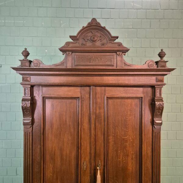 Wardrobe Gründerzeit 1890 Oak - Image 10