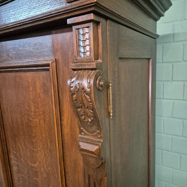Wardrobe Gründerzeit 1890 Oak - Image 8
