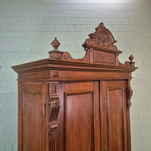 Wardrobe Gründerzeit 1890 Oak - Image 5