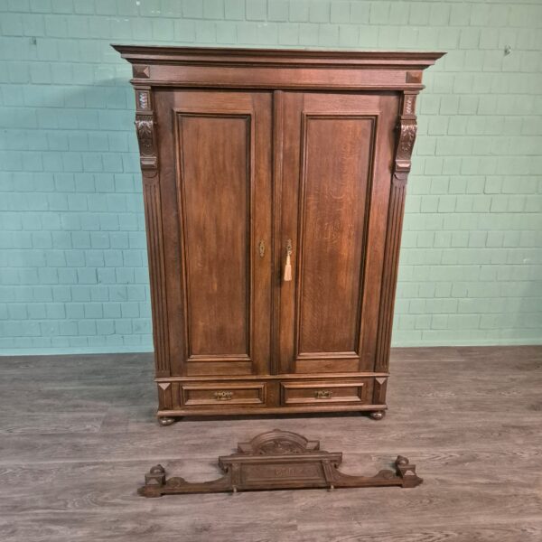 Wardrobe Gründerzeit 1890 Oak - Image 21