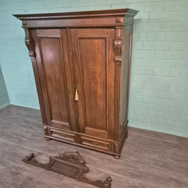 Wardrobe Gründerzeit 1890 Oak - Image 22