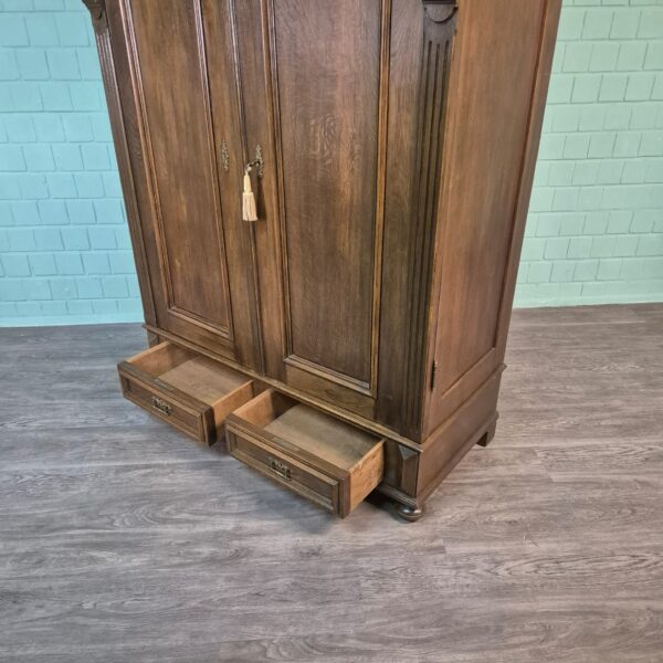 Wardrobe Gründerzeit 1890 Oak - Image 20