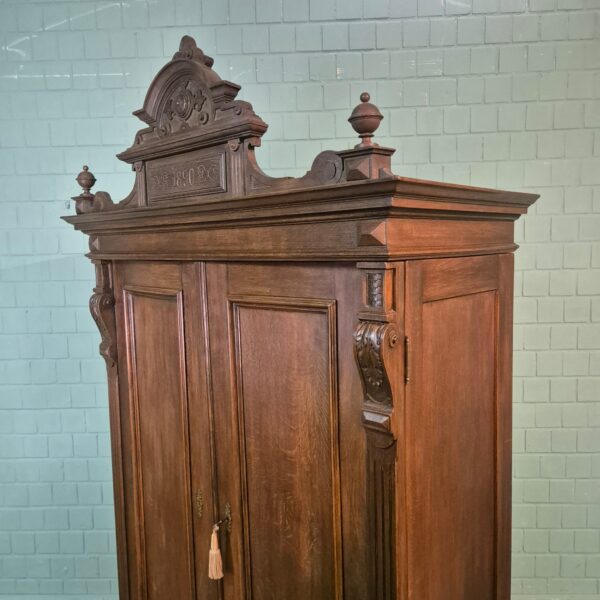 Wardrobe Gründerzeit 1890 Oak - Image 7