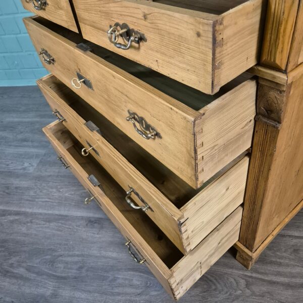 Chest of Drawers Jugendstil 1910 Pine - Image 8