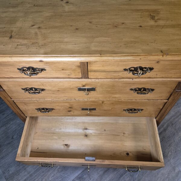 Chest of Drawers Jugendstil 1910 Pine - Image 9