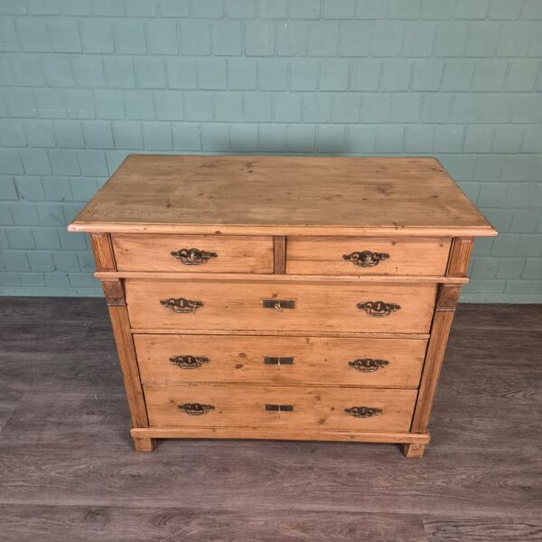 Chest of Drawers Jugendstil 1910 Pine - Image 3