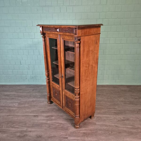 Bookcase Gründerzeit 1880 Walnut - Image 4