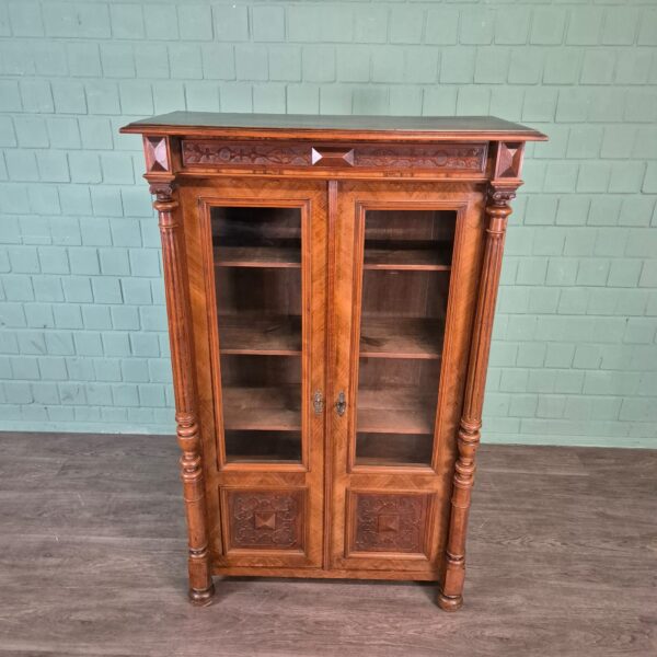 Bookcase Gründerzeit 1880 Walnut - Image 3