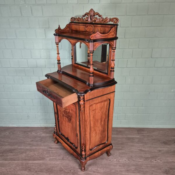 Cabinet Biedermeier 1860 Mahogany - Image 17