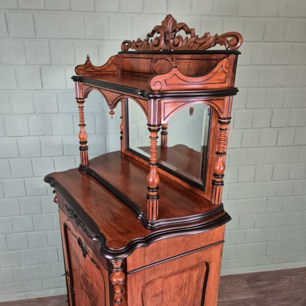 Cabinet Biedermeier 1860 Mahogany - Image 7
