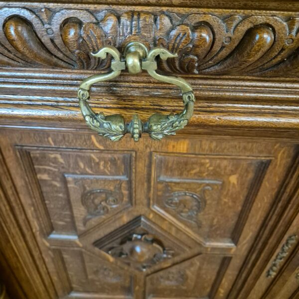 Cabinet Gründerzeit 1880 Oak - Image 9