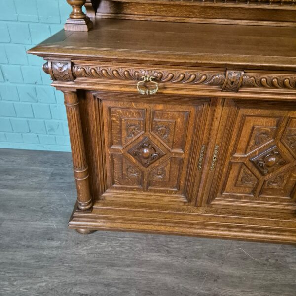 Cabinet Gründerzeit 1880 Oak - Image 7