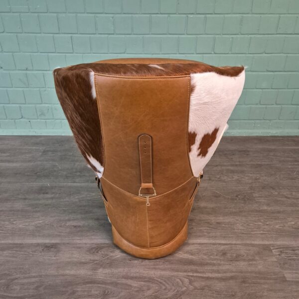 Designer Armchair in Cowhide Leather - Image 13
