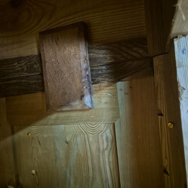 Wardrobe Biedermeier 1850 Pine - Image 15