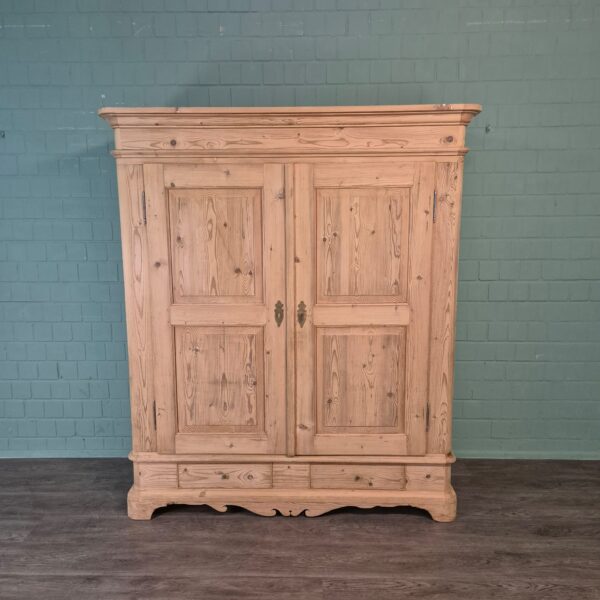 Wardrobe Biedermeier 1850 Pine - Image 3