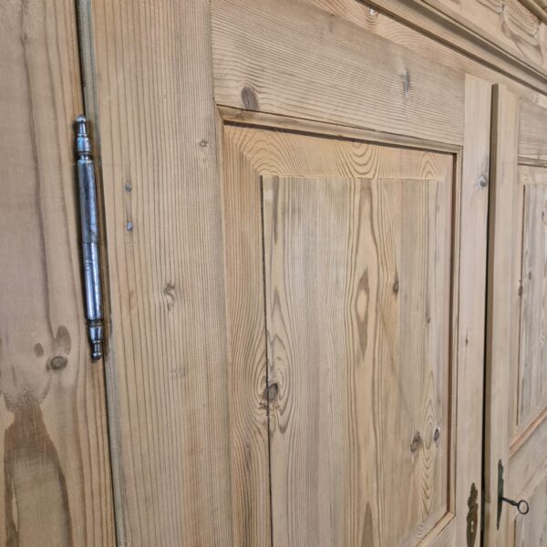 Wardrobe Biedermeier 1850 Pine - Image 7