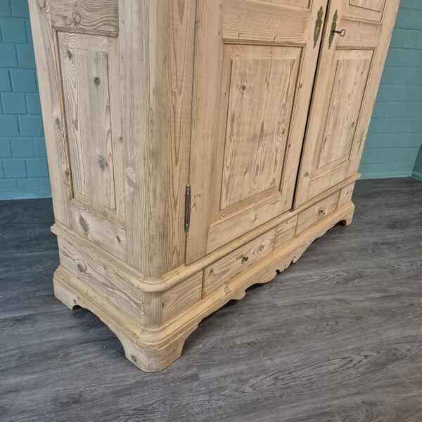 Wardrobe Biedermeier 1850 Pine - Image 8