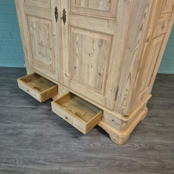 Wardrobe Biedermeier 1850 Pine - Image 17
