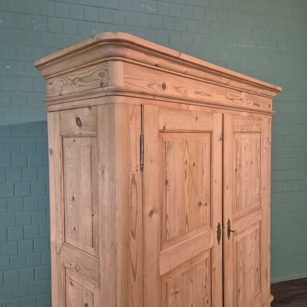 Wardrobe Biedermeier 1850 Pine - Image 5