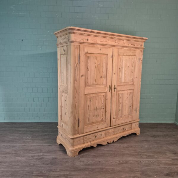Wardrobe Biedermeier 1850 Pine