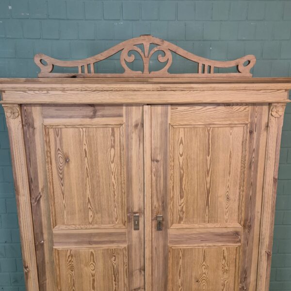 Wardrobe Jugendstil 1900 Pine - Image 10