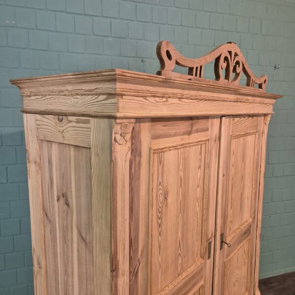 Wardrobe Jugendstil 1900 Pine - Image 5
